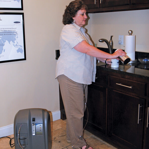 In the Kitchen with the CAIRE Companion 5 Home Oxygen Machine